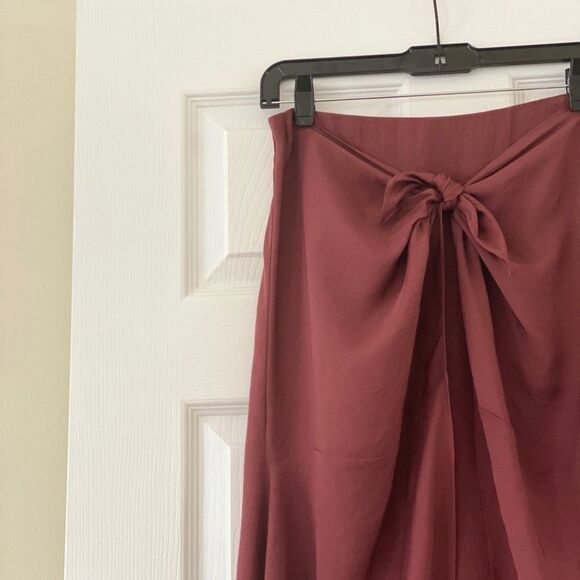 Vince Front Knot Detail Asymmetric Skirt - Picture 6 of 9